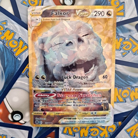 Falkor Pokemon Card - The Neverending Story - Picture 1 of 7